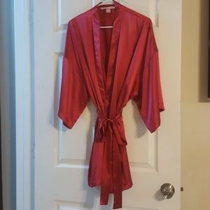 Victoria Secret red  and black bath robe